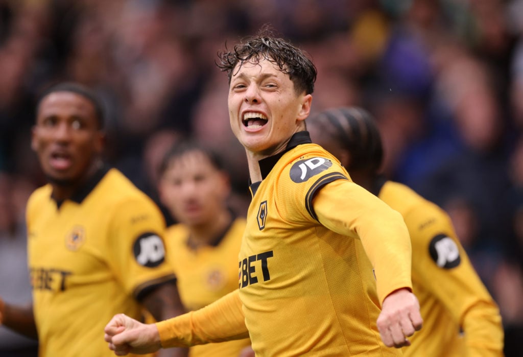 Ladislav Krejci celebrates for Wolves.