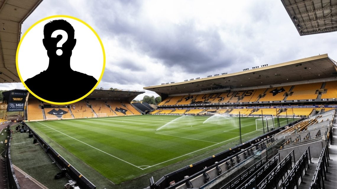 A general view of Molineux (central), mystery player (inset)