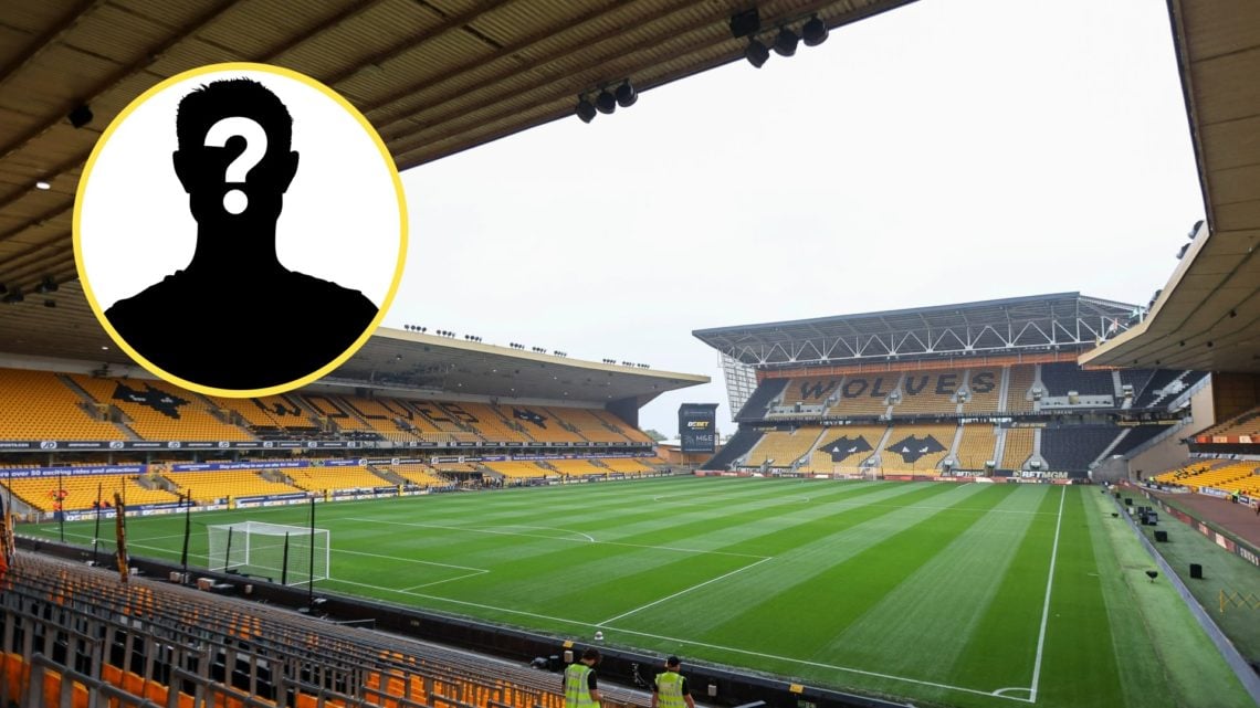 A general view of Molineux (central), mystery player (inset)