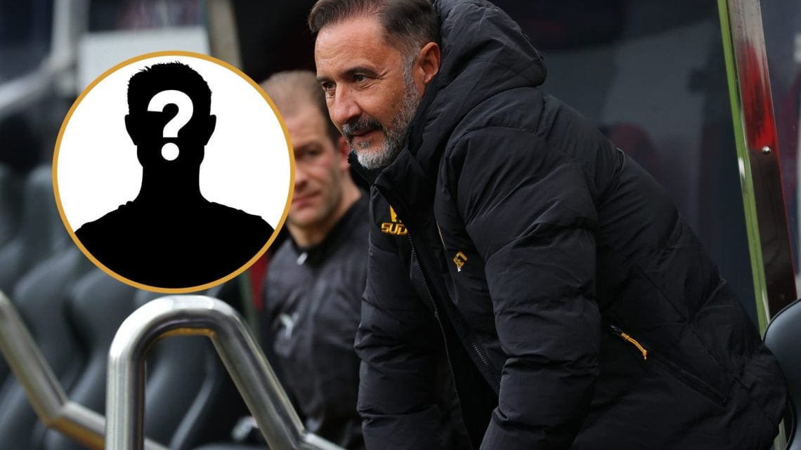 Main: Vitor Pereira looks on as Wolves play Overlay: Mystery player