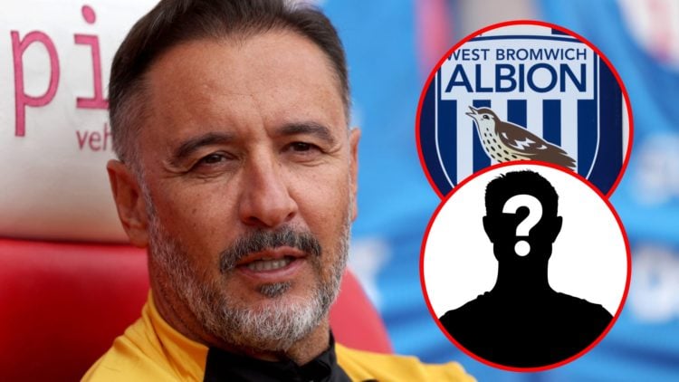 Main: Vitor Pereira watching Wolves in action Overlay: West Brom badge Inset: Mystery Player