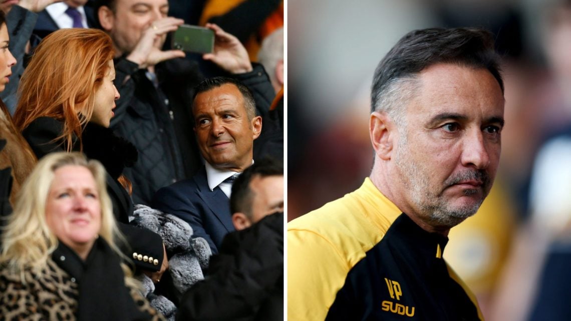 Jorge Mendes and Vitor Pereira both attending Wolves matches