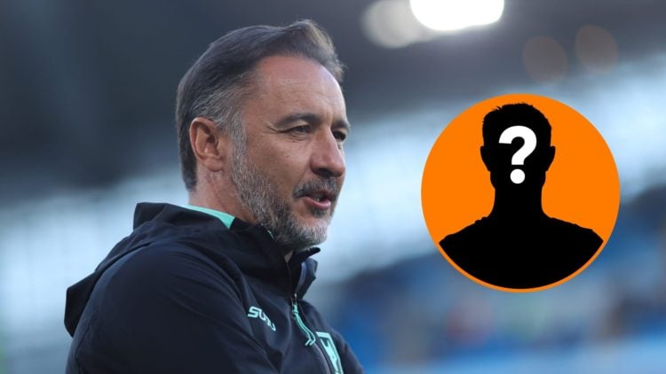 Main: Vitor Pereira watching his Wolves side in action Inset: Mystery player