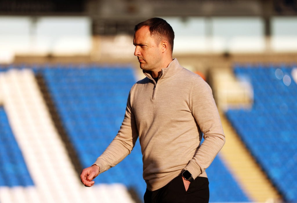 Chris Davies on the pitch at St. Andrews.