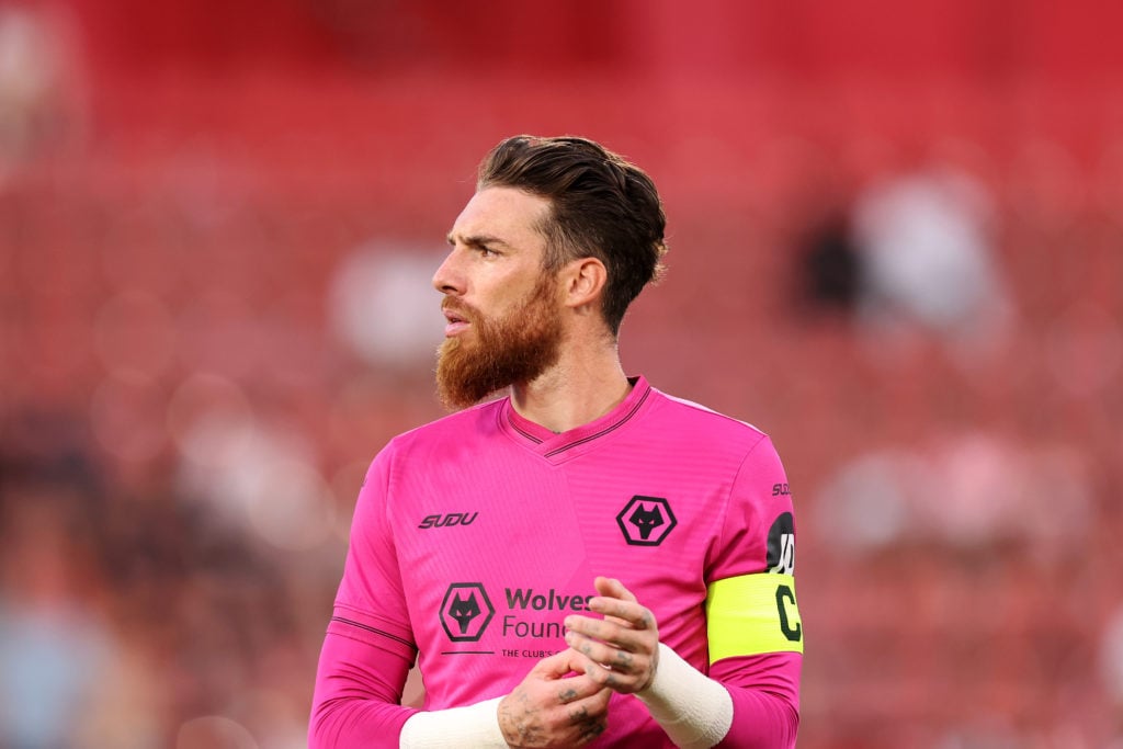 Jose Sa playing for Wolves in pre-season.