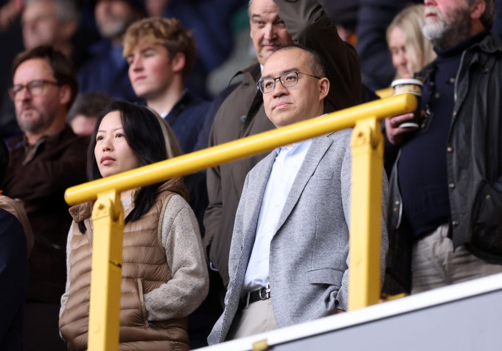 Jeff Shi watches on at Molineux.