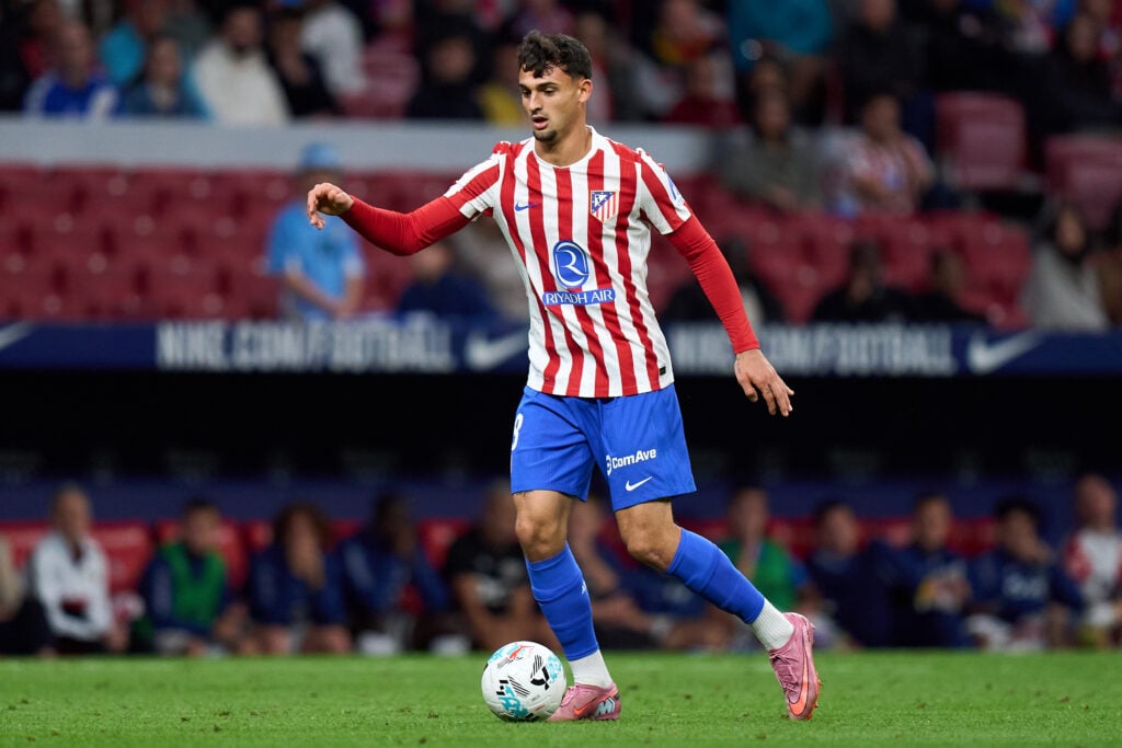 Marc Pubill playing for Atletico Madrid.