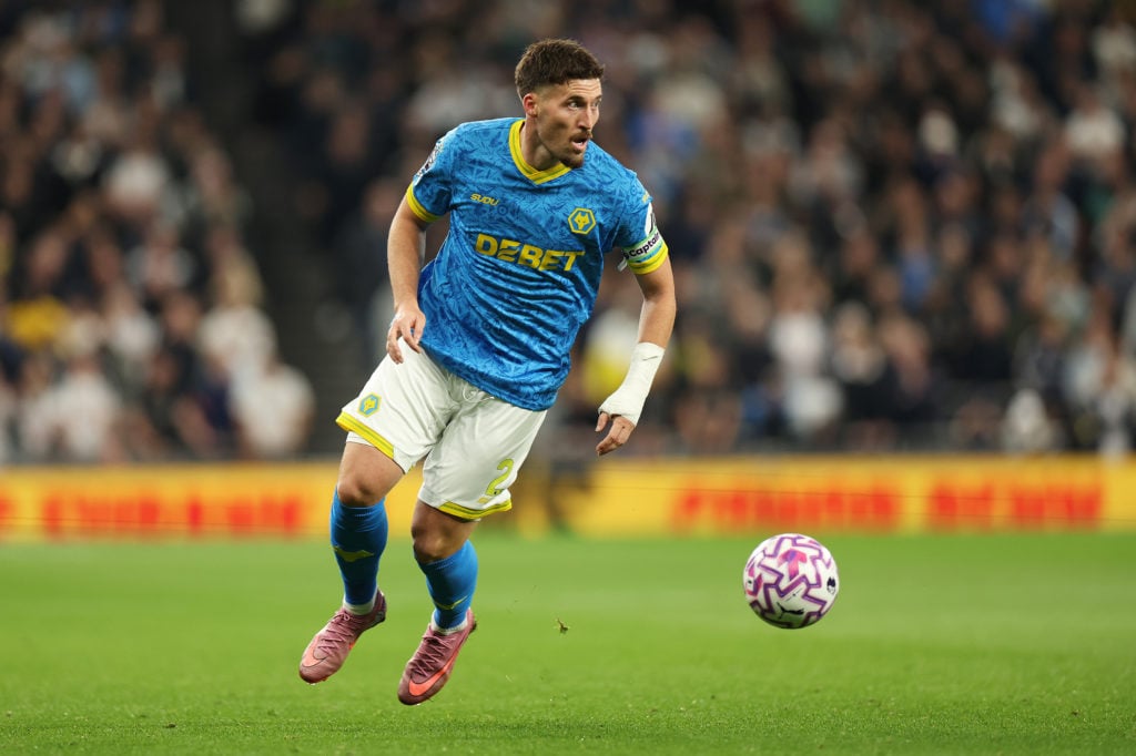Matt Doherty playing for Wolves.