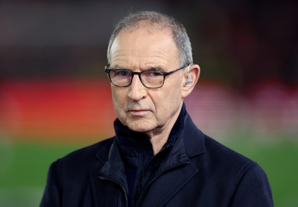 Martin O'Neill working as a pundit for TNT Sports