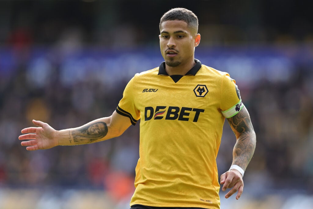 Joao Gomes captaining Wolves.