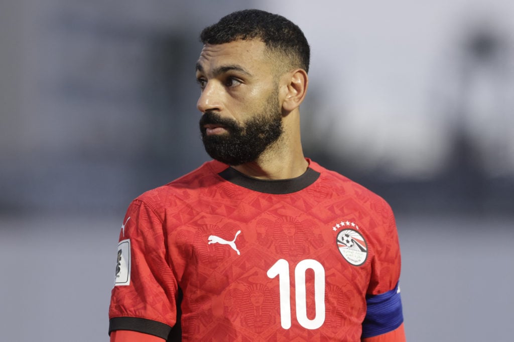 Mohamed Salah looks on during the FIFA World Cup 2026 Africa qualifier football match between Djibouti and Egypt