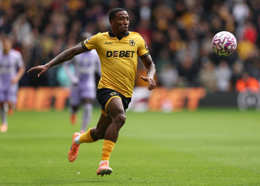 Jackson Tchatchoua in action for Wolves against Brighton