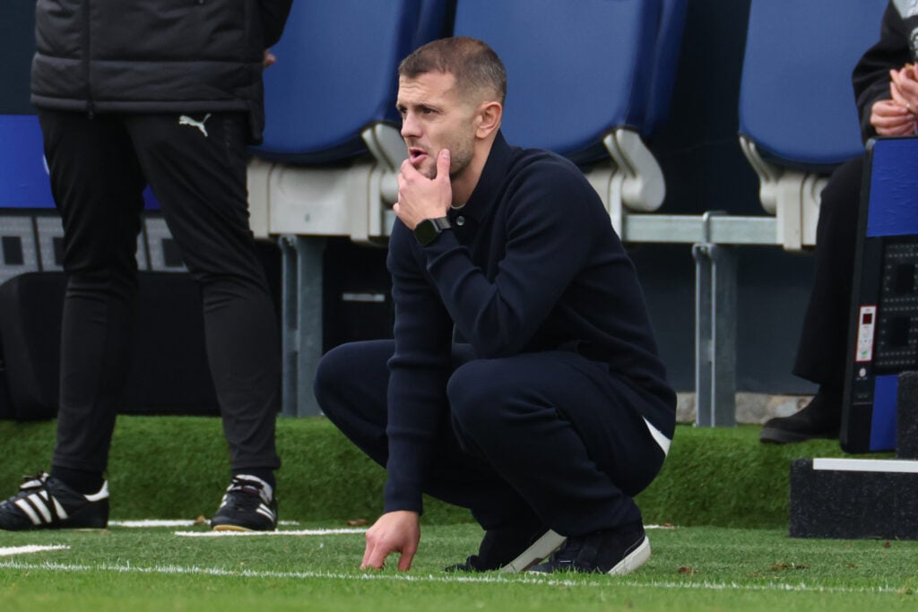 Jack Wilshire on the touchline for Luton