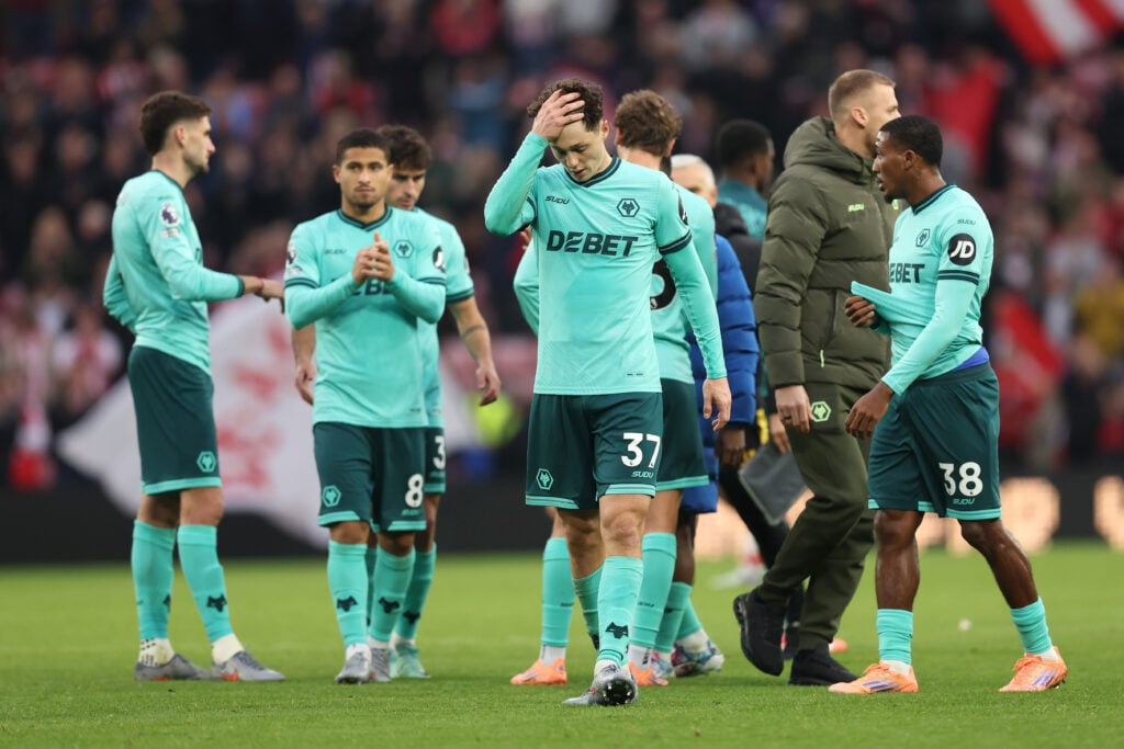 Ladislav Krejci of Wolverhampton Wanderers looks dejected after defeat to Sunderland during the Premier League match between Sunderland and Wolves