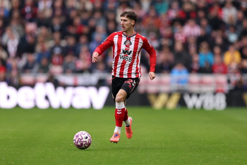 Trai Hume on the ball for Sunderland.
