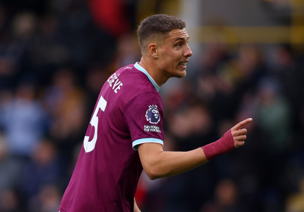 Maxime Esteve playing for Burnley.