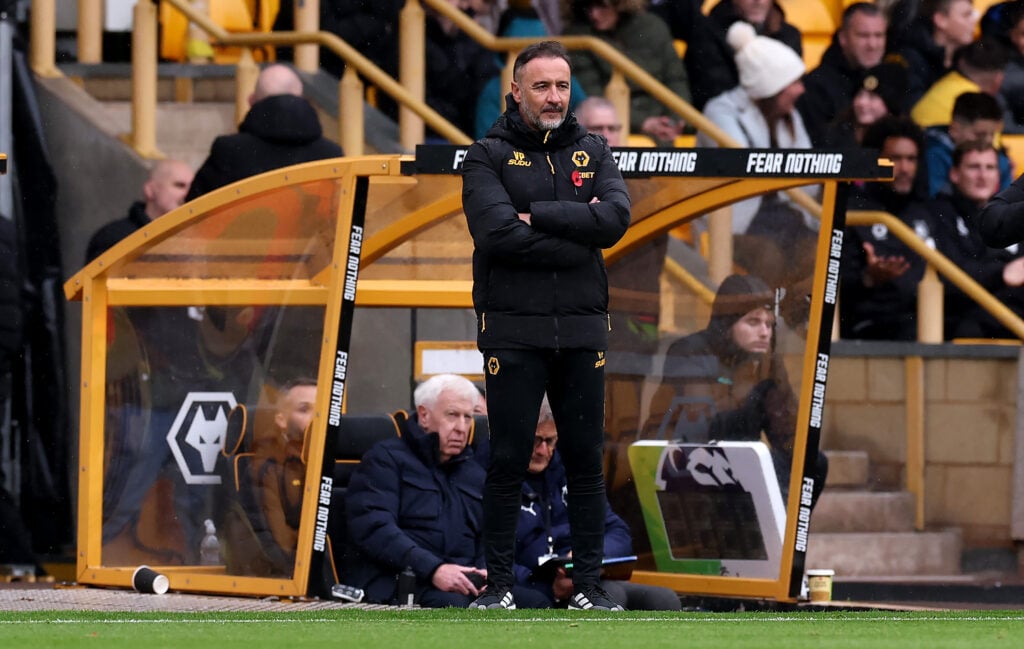 Vitor Pereira, the Wolverhampton Wanderers manager looks on during the Premier League match between Wolverhampton Wanderers and Burnley