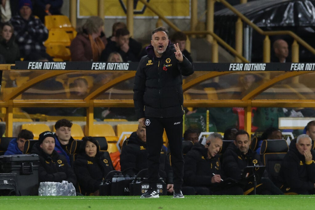 Vitor Pereira on the touchline for Wolves.