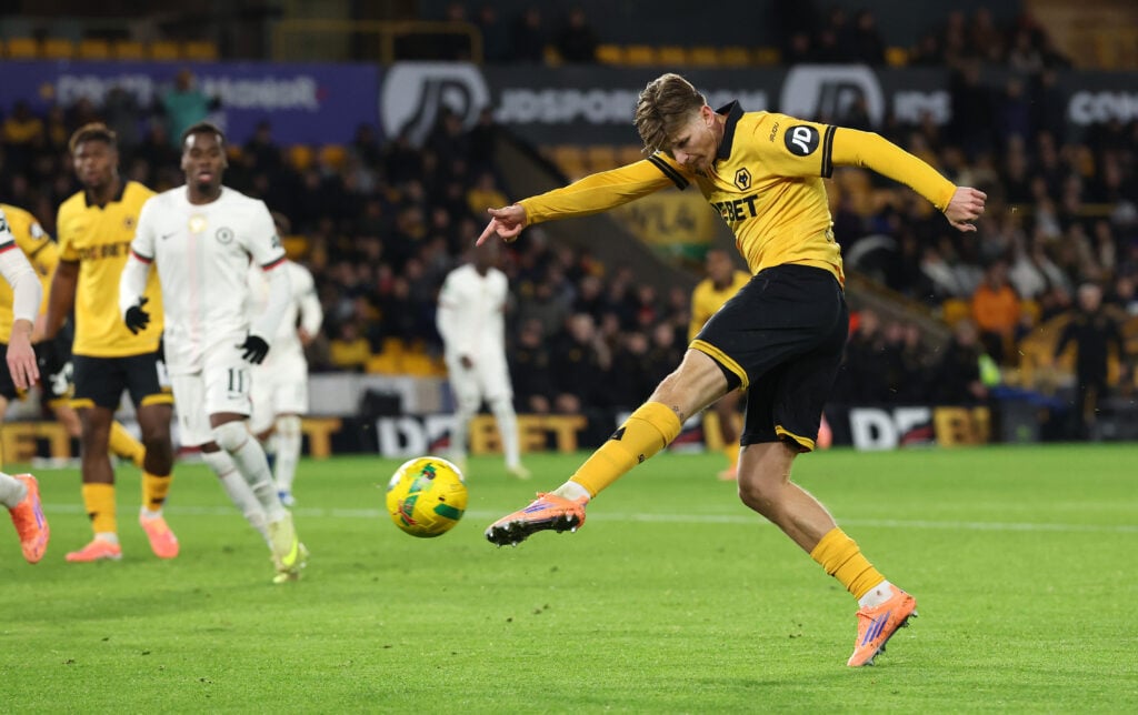 David Moller Wolfe scoring for Wolves.