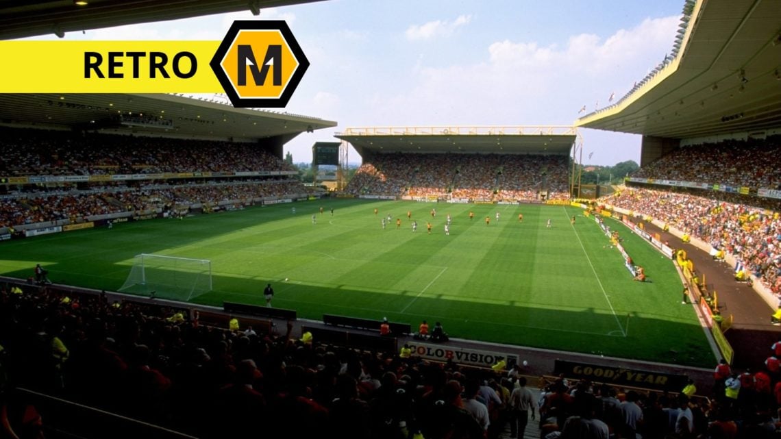 Main: General view of Molineux Stadium in the 1990s Label: Retro with Molineux News logo