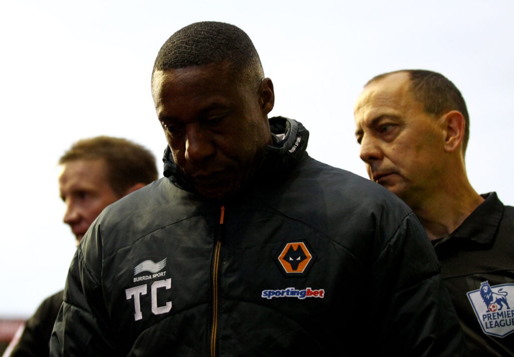Terry Connor looking dejected as Wolves manager