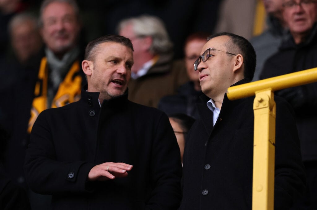 Matt Jackson in conversation with Jeff Shi at Molineux.
