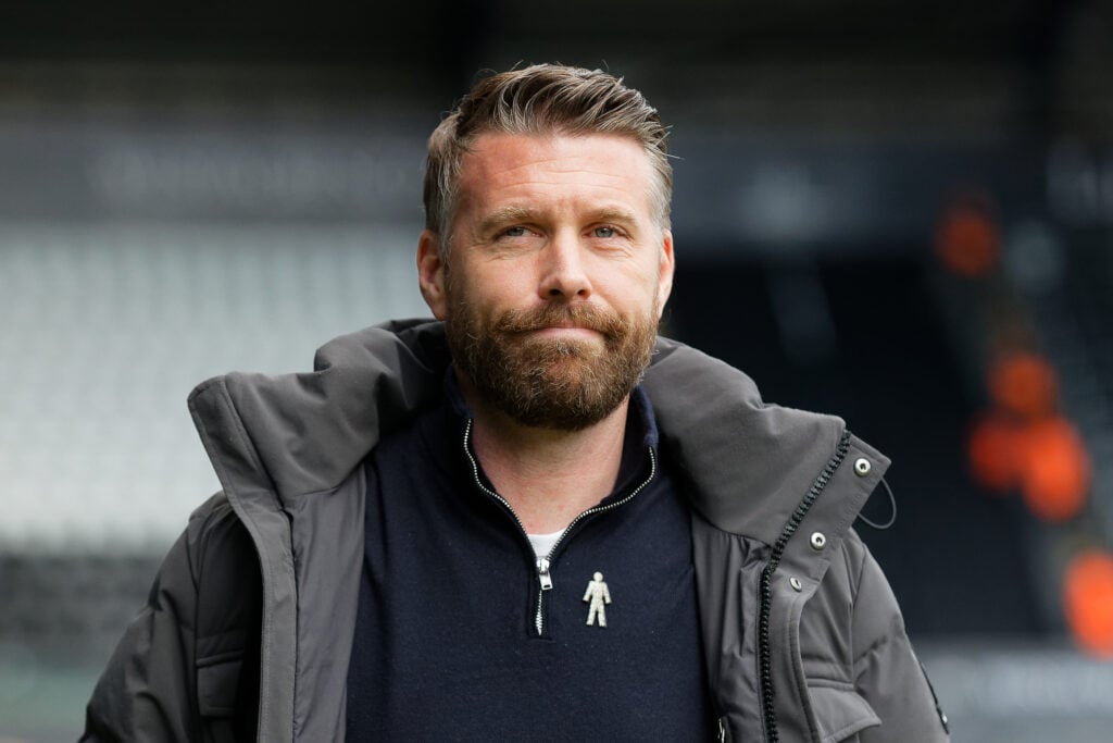 Rob Edwards managing Luton Town.