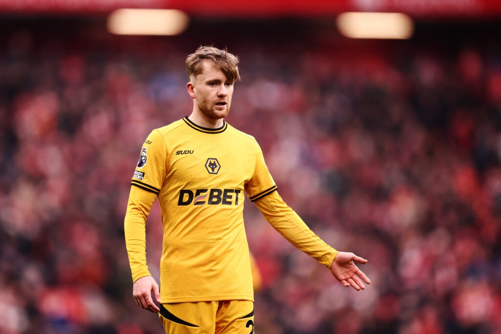 Tommy Doyle playing for Wolves.