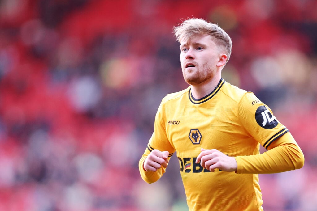 Tommy Doyle playing for Wolves.