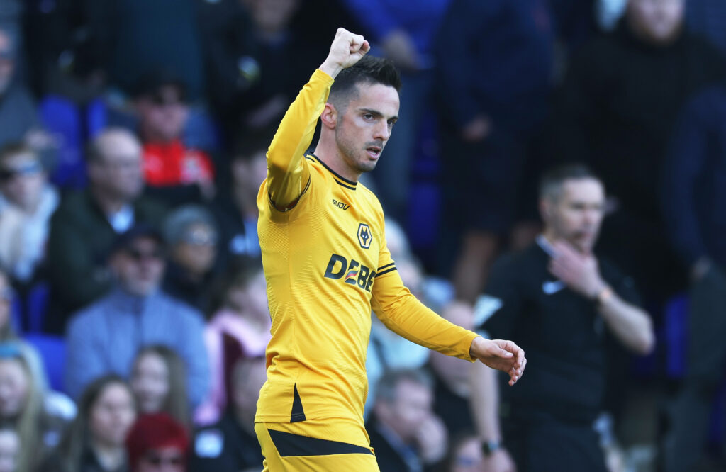Pablo Sarabia celebrates against Ipswich