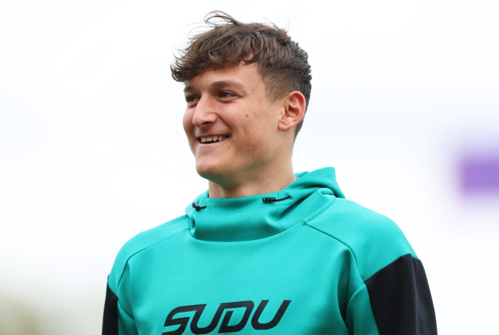 Fletcher Holman in Wolves training gear.