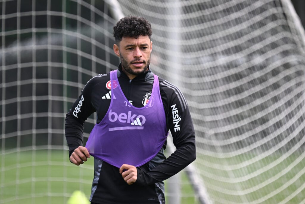 Alex Oxlade-Chamberlain of Besiktas takes part in a training session