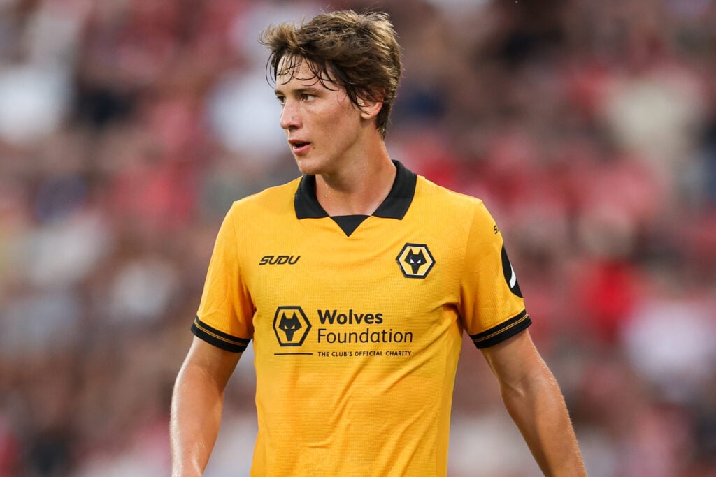 Fer Lopez playing for Wolves inn pre-season.