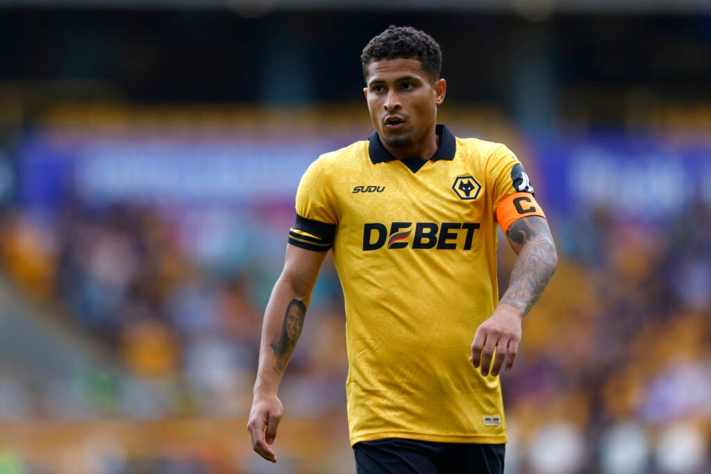 Joao Gomes captaining Wolves.