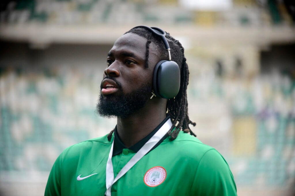 Tolu Arokodare ahead of playing for Nigeria.