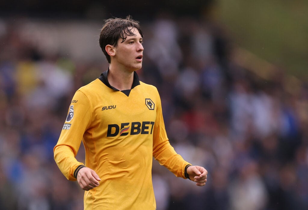 Fer Lopez playing for Wolves.