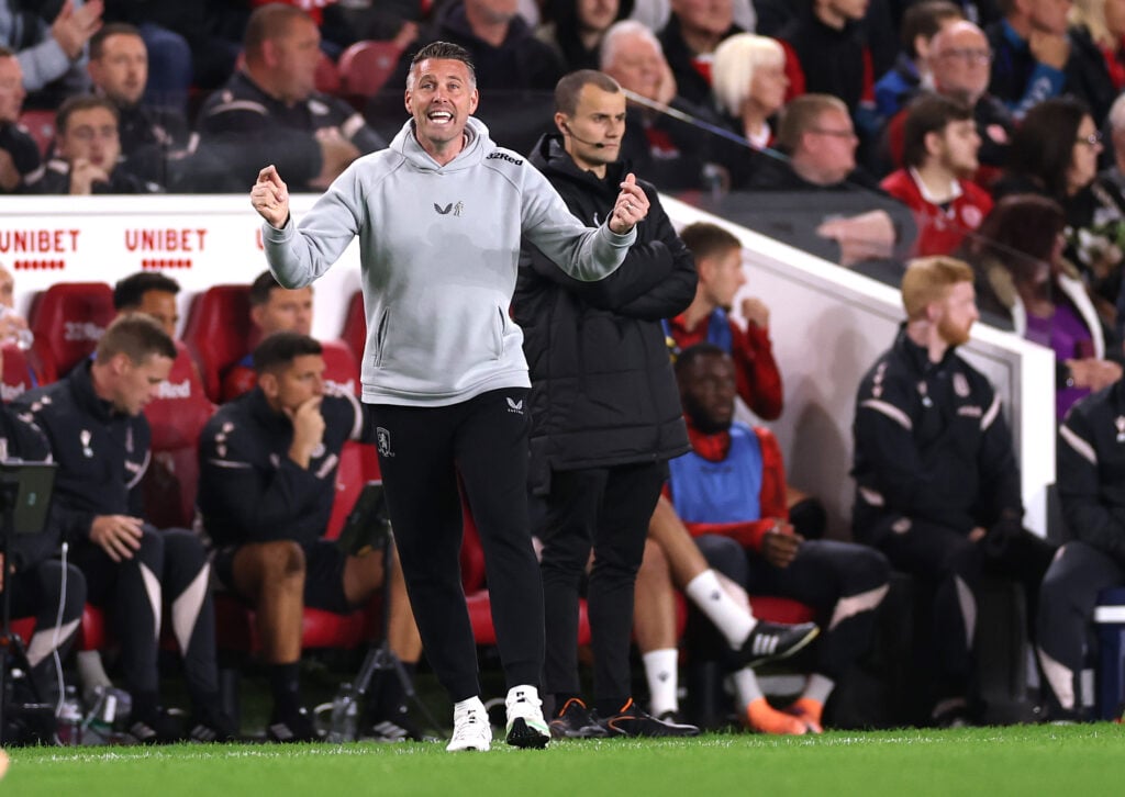 Rob Edwards managing Middlesbrough