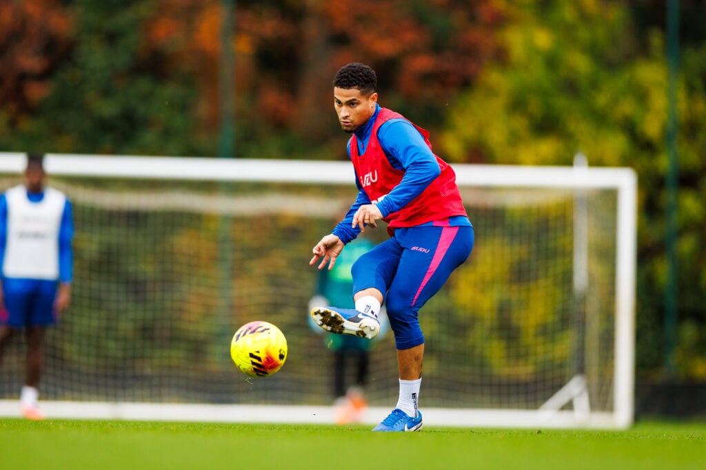 Joao Gomes in Wolves training.