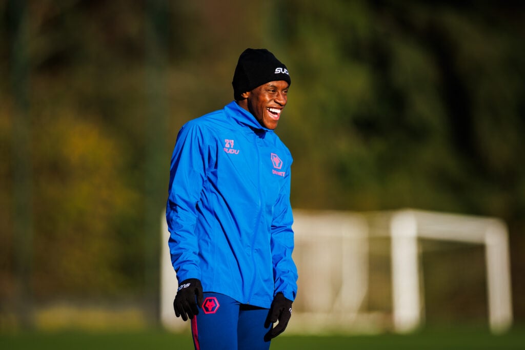 Jean-Ricner Bellegarde in Wolves training
