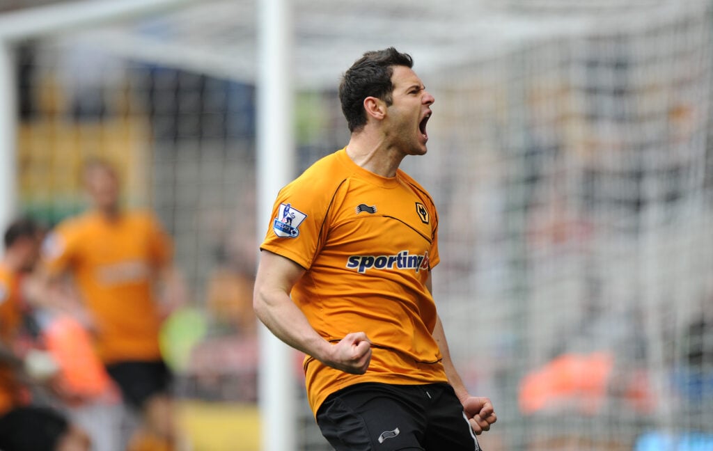 Matthew Jarvis of Wolverhampton Wanderers celebrates after scoring a goal