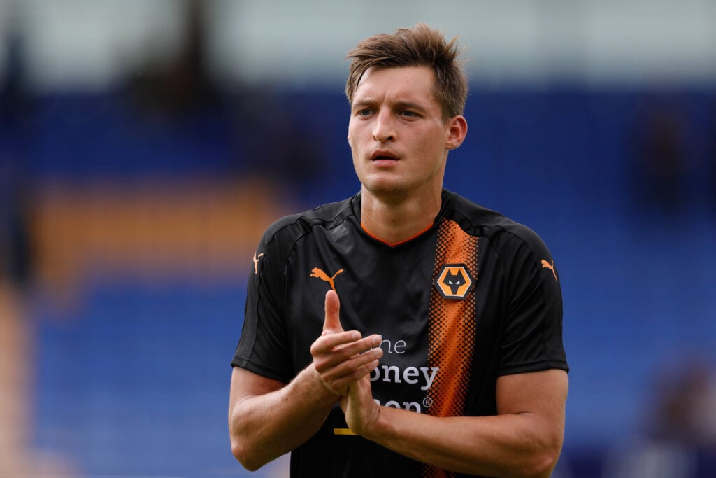 Michal Zyro playing for Wolves.