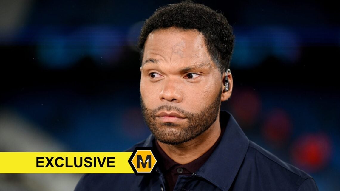 Former Wolves player Joleon Lescott working as a pundit