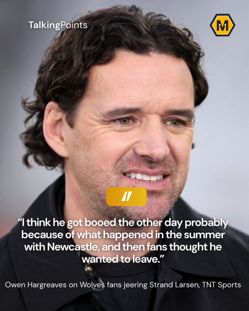 Owen Hargreaves on Jorgen Strand Larsen