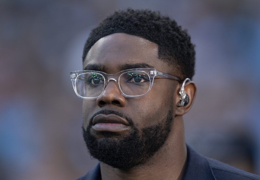 Micah Richards on punditry duty.