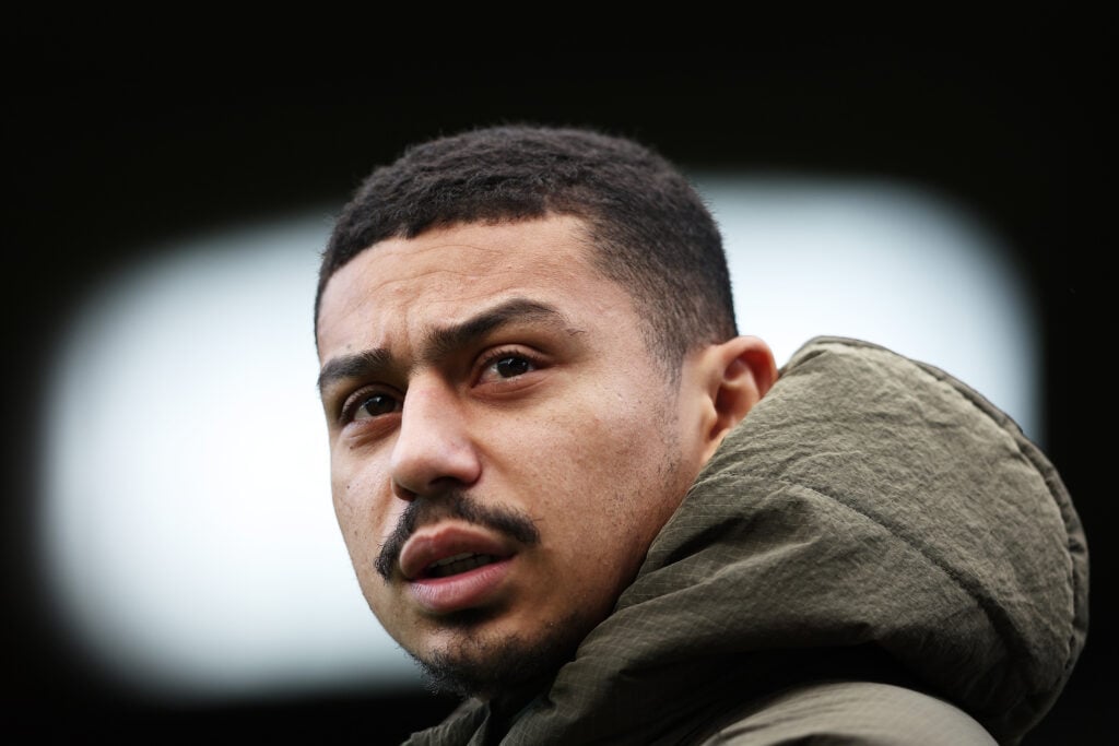 Wolves midfielder Andre looks on.