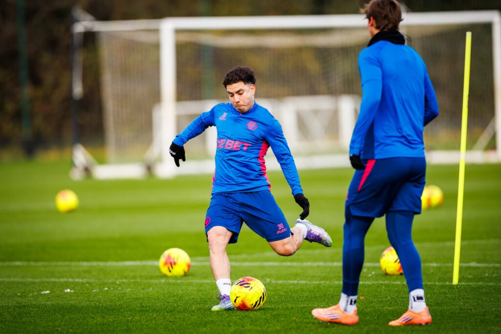 Enso Gonzalez in Wolves training.