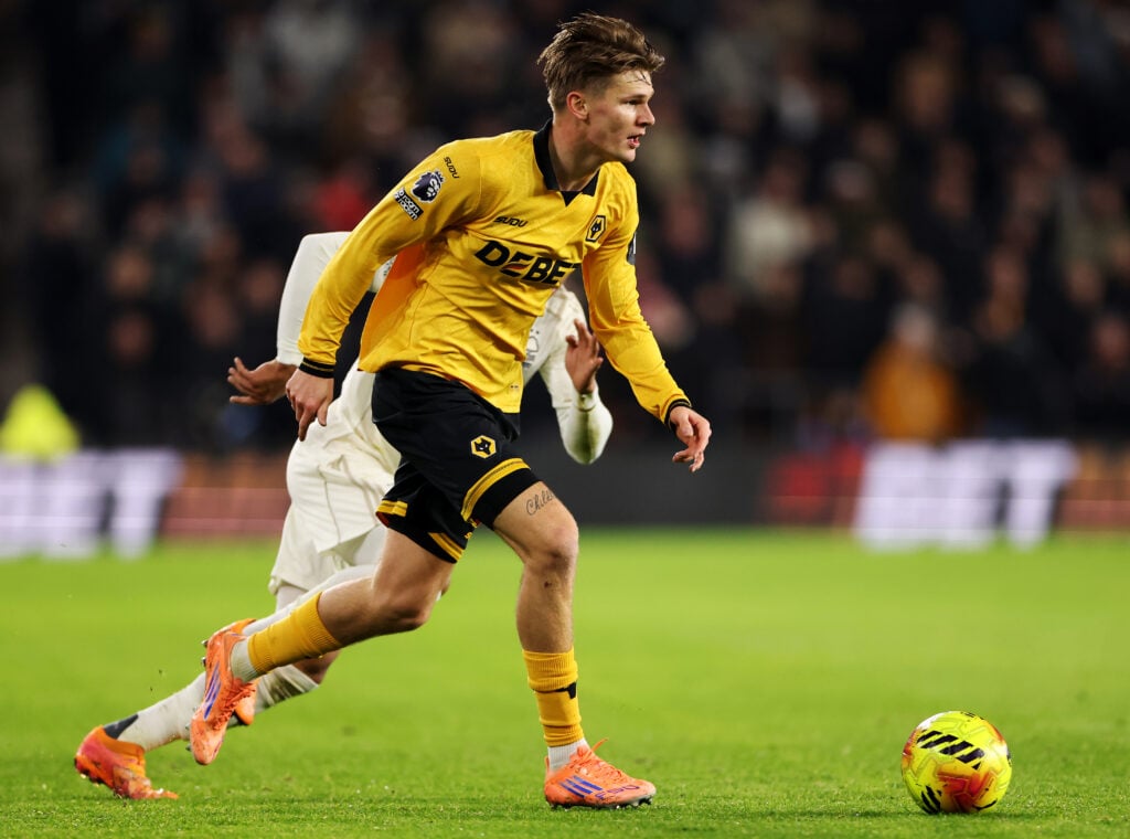 David Moller Wolfe of Wolverhampton Wanderers in action during the Premier League match between Wolverhampton Wanderers and Nottingham Forest