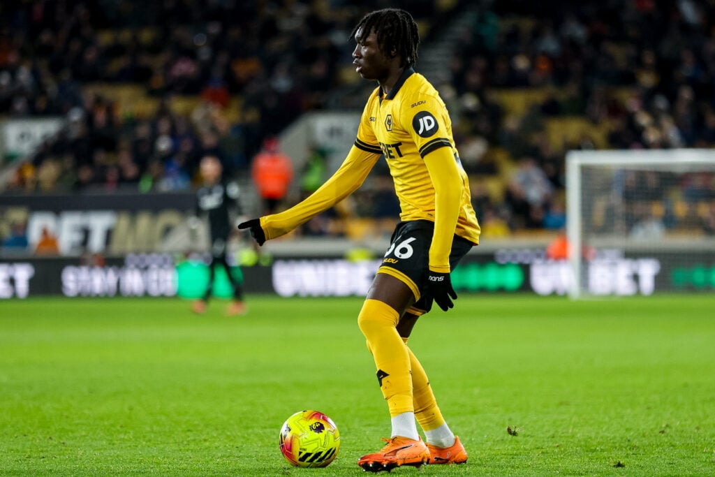 Mateus Mane in action for Wolves