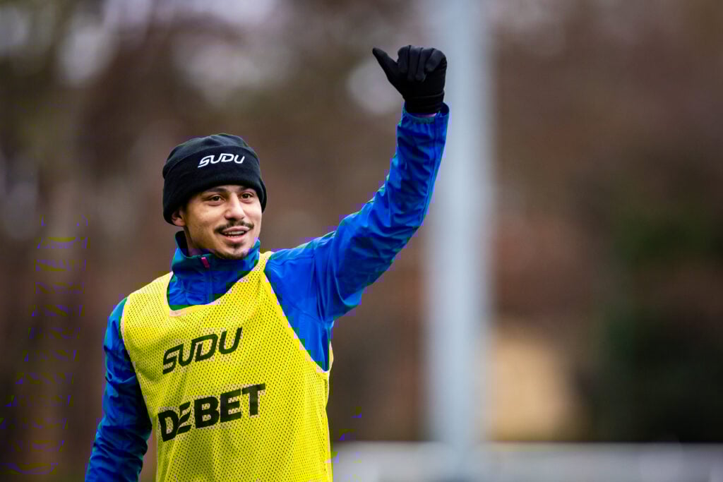 Andre in Wolves training