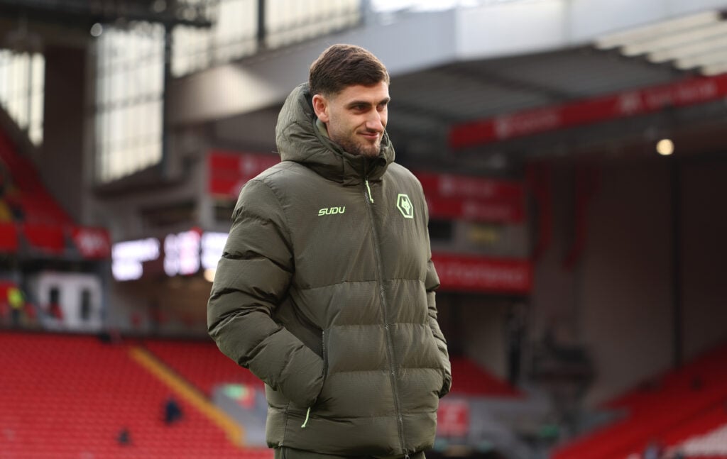 Santiago Bueno ahead of playing for Wolves.
